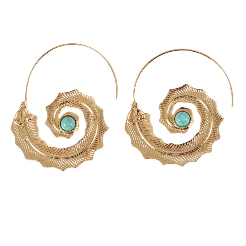 Spiral Leaves and Green Rhinestone Drop Earrings Women's Punk Gold and Silver Earrings Stud Earrings
Spiral Leaves and Green Rhinestone Drop Earrings Women's Punk Gold and Silver Earrings Stud Earrings
