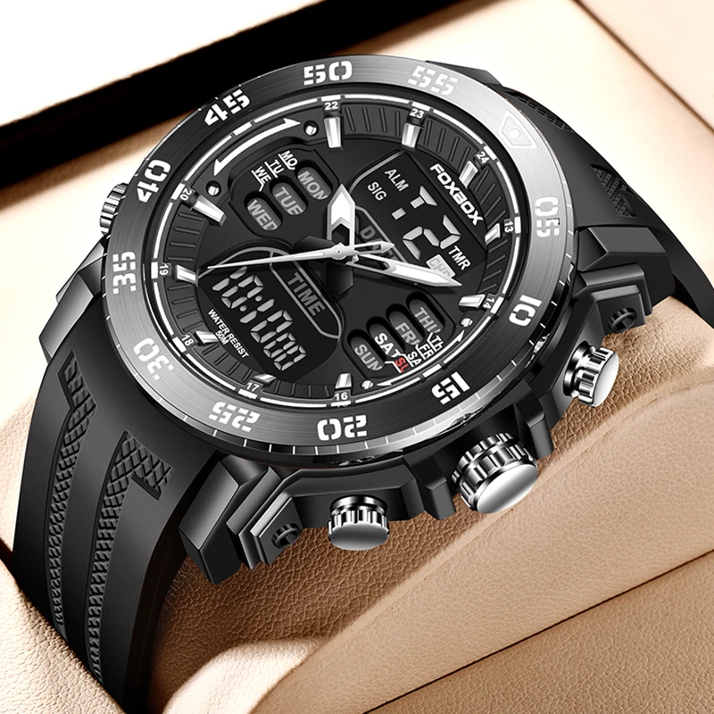 LIGE Men Military Watch Top Brand 50m Waterproof Wristwatch LED Clock Sport Big Watch Male relogios masculino Sport Watch Men 
LIGE Men Military Watch Top Brand 50m Waterproof Wristwatch LED Clock Sport Big Watch Male relogios masculino Sport Watch Men