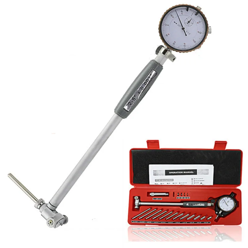 2" - 6" Dial Indicator Precision Dial Bore Gauge 0.0005" Gauge Engine Cylinder Bore Taper Roundness Inner Diameter Measure Tool
2" - 6" Dial Indicator Precision Dial Bore Gauge 0.0005" Gauge Engine Cylinder Bore Taper Roundness Inner Diameter Measure Tool