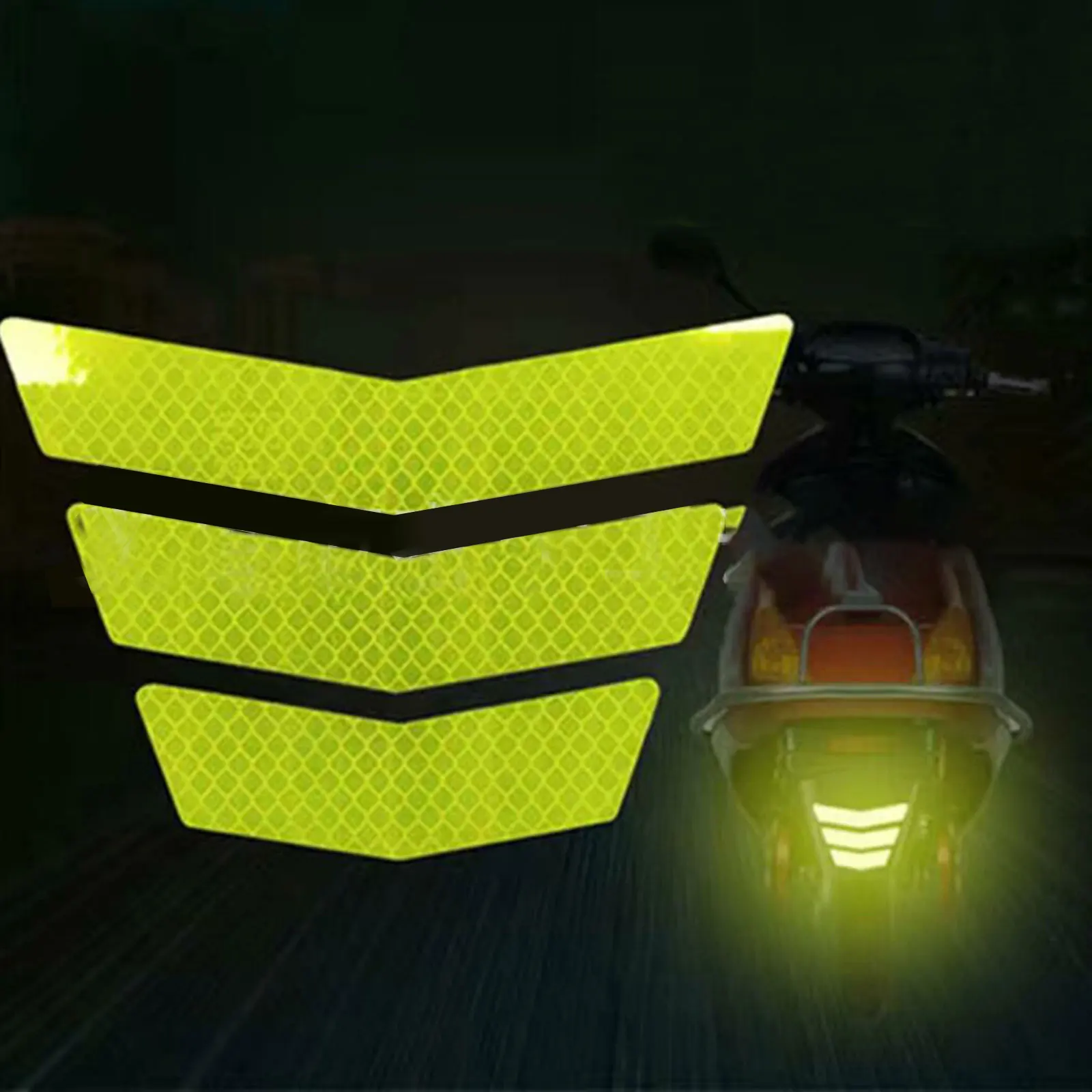 3Pcs Motorcycle Stickers Reflective Warning Trapezoidal Arrow Tail Fender Racing Bumper Decal Adhesive Tape for Car Truck Bike
3Pcs Motorcycle Stickers Reflective Warning Trapezoidal Arrow Tail Fender Racing Bumper Decal Adhesive Tape for Car Truck Bike