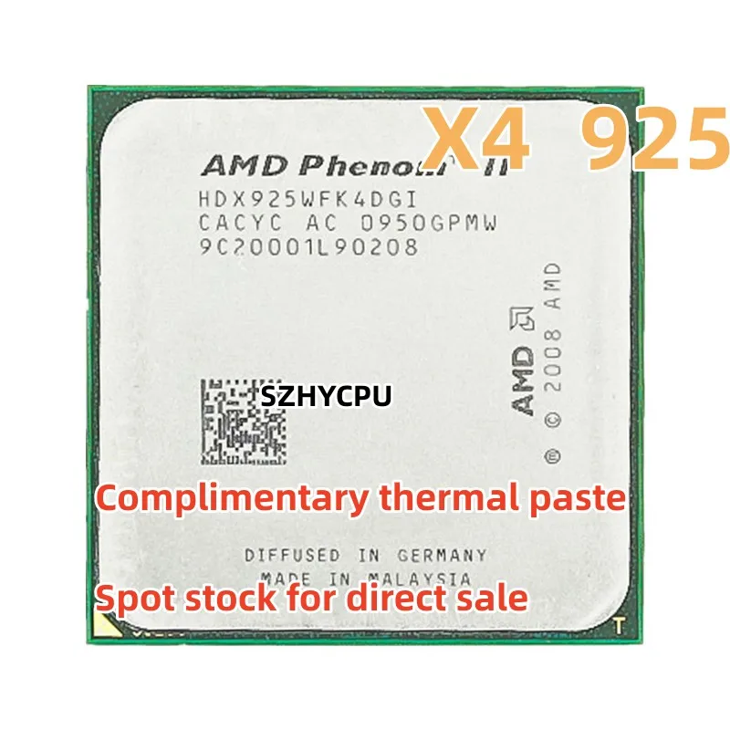 Четырехъядерный процессор AMD Phenom II X4 925 95 Вт 2,8 ГГц HDX925WFK4DGI./HDX925WFK4DGM разъем AM3
Четырехъядерный процессор AMD Phenom II X4 925 95 Вт 2,8 ГГц HDX925WFK4DGI./HDX925WFK4DGM разъем AM3