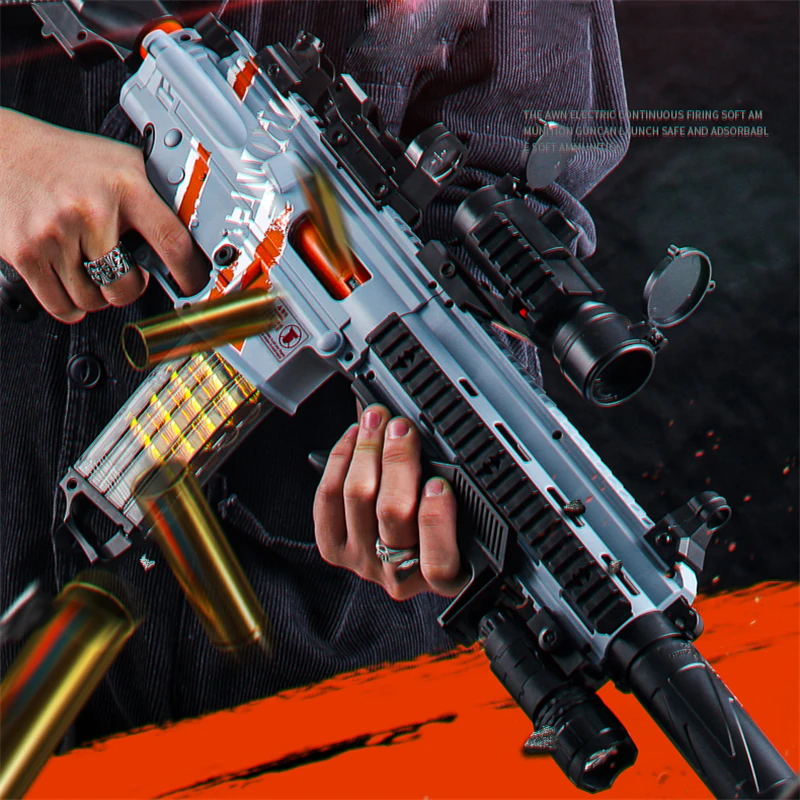 Ручной/автоматический M416 электрический пистолет-пулемет с выдвижными мягкими пулями детская игрушка мальчик гэтлинг субпулемет уличный б...
Ручной/автоматический M416 электрический пистолет-пулемет с выдвижными мягкими пулями детская игрушка мальчик гэтлинг субпулемет уличный б...