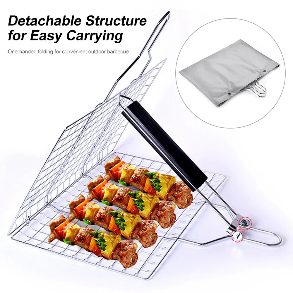 BBQ Grilling Basket Detachable Grill Mesh Mat Meat Vegetable Steak Picnic Barbecue Mat Tool Heat Resistant Grill Tool
BBQ Grilling Basket Detachable Grill Mesh Mat Meat Vegetable Steak Picnic Barbecue Mat Tool Heat Resistant Grill Tool