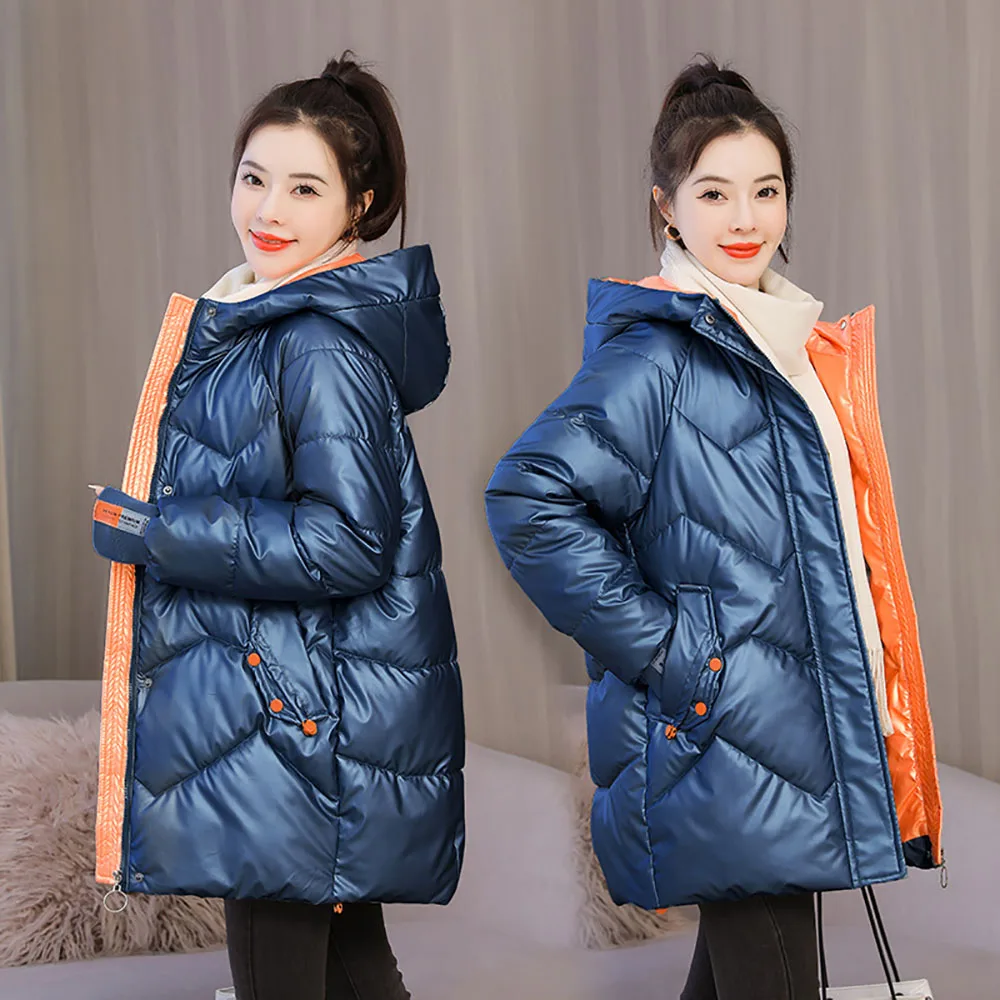 2022 Long Disposable Down Coat for Women Shiny Solid Color Korean Fashion Hooded White Duck Down Padded Jacket for Women
2022 Long Disposable Down Coat for Women Shiny Solid Color Korean Fashion Hooded White Duck Down Padded Jacket for Women