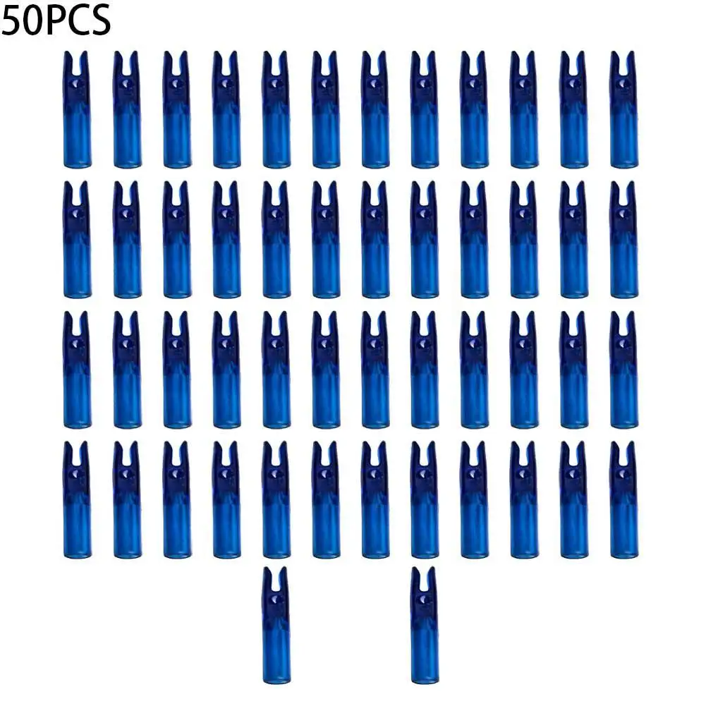 Durable Archery Arrow Nocks Set 50 Pack ID6 2mm Tails Plastic Arrow Shaft Lightweight For Hunting Archery Practice
Durable Archery Arrow Nocks Set 50 Pack ID6 2mm Tails Plastic Arrow Shaft Lightweight For Hunting Archery Practice