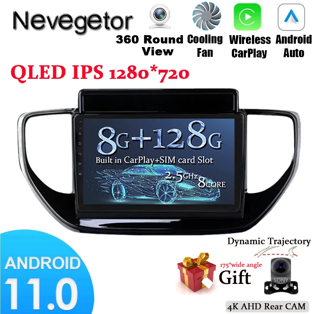 Автомобильный мультимедийный плеер, плеер на Android 11, с 9 "сенсорным экраном, Wi-Fi, BT, SWC, для Hyundai Verna 2020, 2021 LHD, Android 11
Автомобильный мультимедийный плеер, плеер на Android 11, с 9 "сенсорным экраном, Wi-Fi, BT, SWC, для Hyundai Verna 2020, 2021 LHD, Android 11