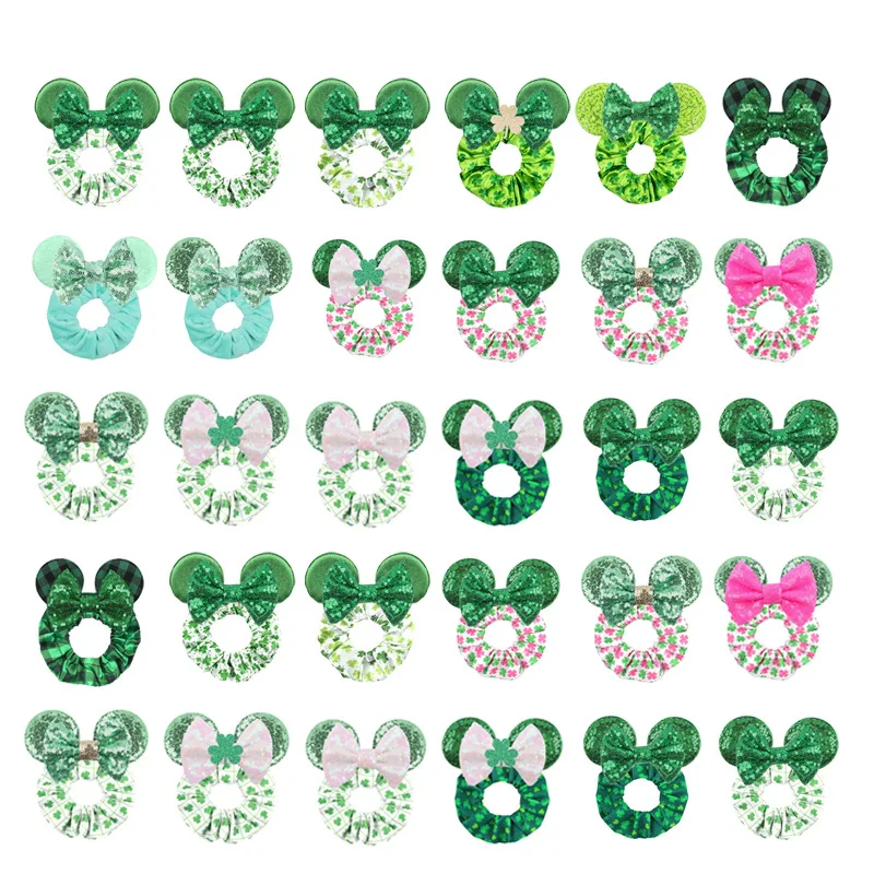St Patricks Day Hairband Girl Mouse Ear Scrunchie Elastic Headband Women Festival Hair Accessories Kids Shamrock Ponytail Holder
St Patricks Day Hairband Girl Mouse Ear Scrunchie Elastic Headband Women Festival Hair Accessories Kids Shamrock Ponytail Holder