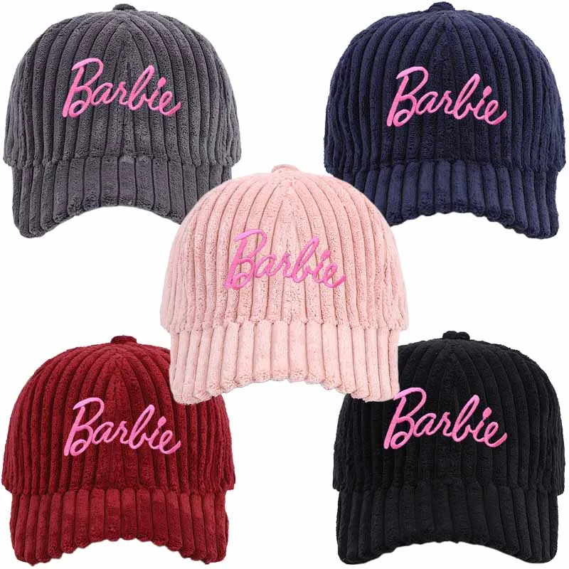 Barbie Anime Kawaii Corduroy Baseball Cap Girl Autumn Winter Academic Style Hat Women Outdoors Warm Sports Casual Hats
Barbie Anime Kawaii Corduroy Baseball Cap Girl Autumn Winter Academic Style Hat Women Outdoors Warm Sports Casual Hats