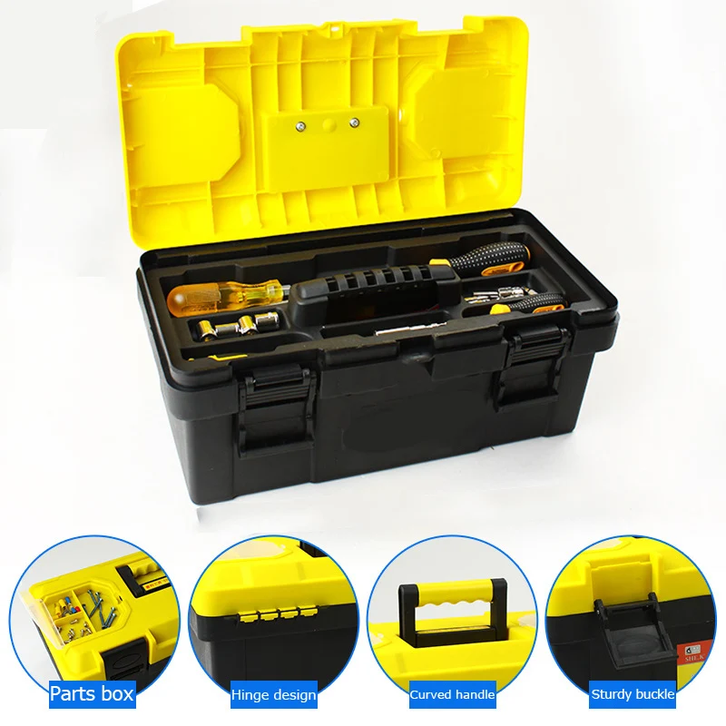 Toolbox Portable Hardware Hard Carry Tool Case ABS Plastic Tool Box Organizer Professional Electrician Tool Storage Boxes
Toolbox Portable Hardware Hard Carry Tool Case ABS Plastic Tool Box Organizer Professional Electrician Tool Storage Boxes