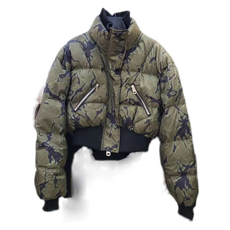 SeeBeautiful Camouflage Warm Short Loose Thick Jacket Coat Stand Long Sleeve Zipper Waist Women 2022 Winter New Fashion Q860
SeeBeautiful Camouflage Warm Short Loose Thick Jacket Coat Stand Long Sleeve Zipper Waist Women 2022 Winter New Fashion Q860