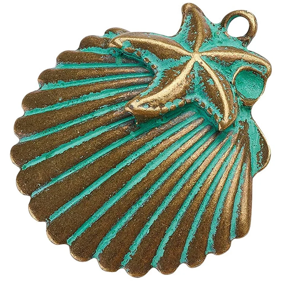 10PCS Antique Pendants Shell Green Bronze Charms Alloy Pendants for Necklace Bracelet Jewelry Making DIY Crafting
10PCS Antique Pendants Shell Green Bronze Charms Alloy Pendants for Necklace Bracelet Jewelry Making DIY Crafting