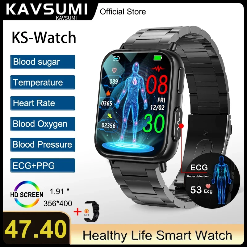 2023 New Noninvasive Blood Sugar ECG+PPG Smart Watch Men Heart Rate Blood Oxygen Health Smartwatch Women Waterproof Sports Watch
2023 New Noninvasive Blood Sugar ECG+PPG Smart Watch Men Heart Rate Blood Oxygen Health Smartwatch Women Waterproof Sports Watch