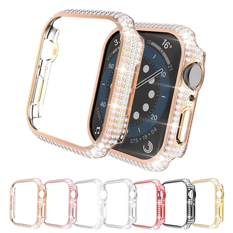Cases For Apple Watch Series SE 6 5 4 3 40mm 44mm Women Bling PC Shell Protector For iWatch Diamond Lady Shiny Protective Cover
Cases For Apple Watch Series SE 6 5 4 3 40mm 44mm Women Bling PC Shell Protector For iWatch Diamond Lady Shiny Protective Cover