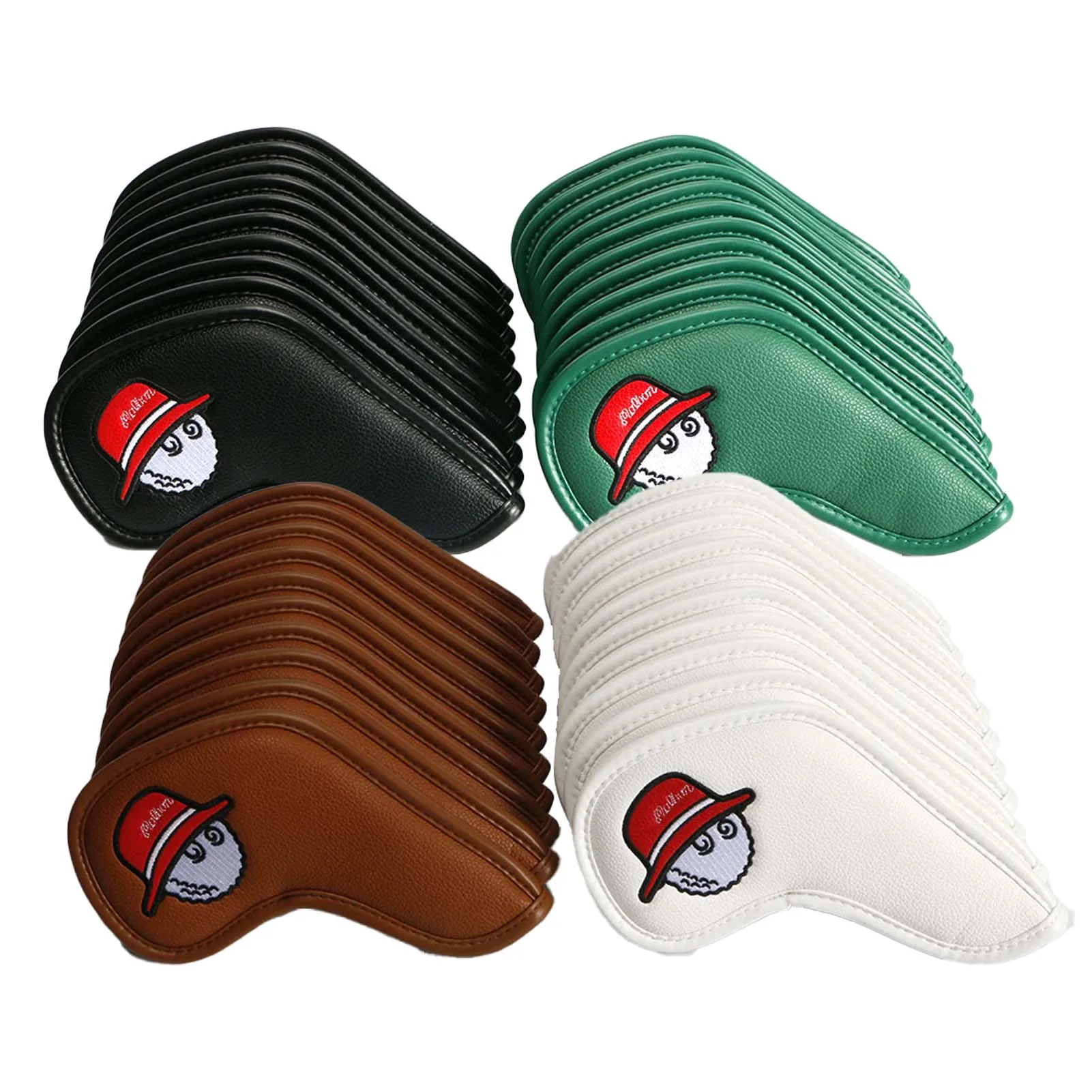 10pcs/set Golf Club Head Cover PU Leather Golf Iron Cover Golf Iron Head Protection Sleeve Wedge Cover Golf Accessories
10pcs/set Golf Club Head Cover PU Leather Golf Iron Cover Golf Iron Head Protection Sleeve Wedge Cover Golf Accessories