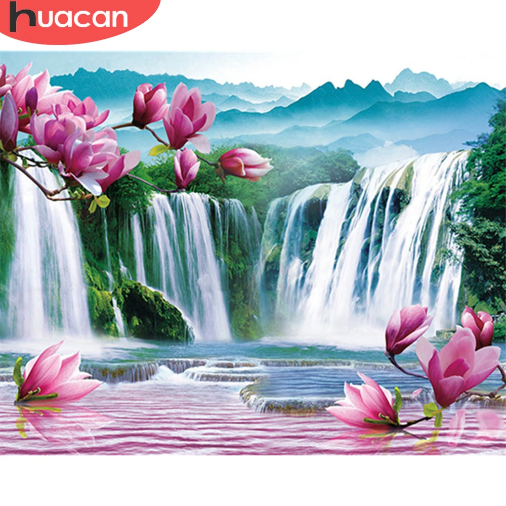 HUACAN Paint By Number Waterfall Scenery Handpainted Wall Art DIY Frame Flower Drawing On Canvas Home Decoration 75x60cm
HUACAN Paint By Number Waterfall Scenery Handpainted Wall Art DIY Frame Flower Drawing On Canvas Home Decoration 75x60cm