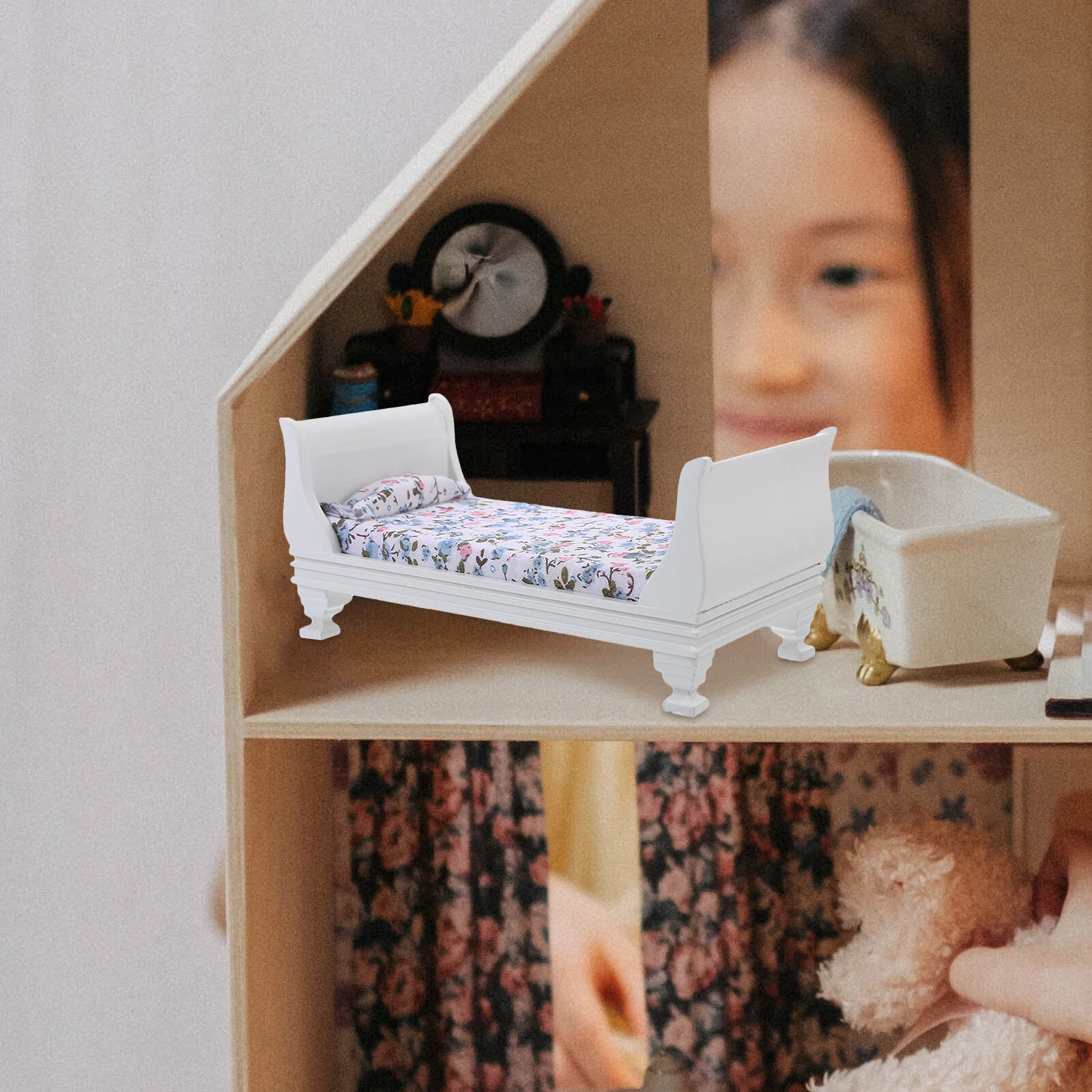 Decorations Mini Furniture Model House Miniature Tiny Wooden Single Bed Models
Decorations Mini Furniture Model House Miniature Tiny Wooden Single Bed Models