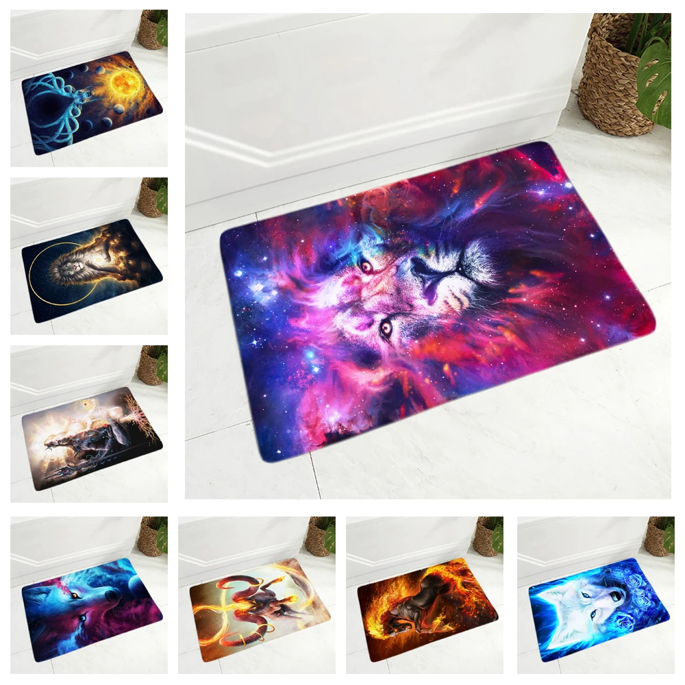 Water Color Mythology Lion Wolf Doormat for Hallway Decor Cartoon Animal Floor Door Mat Non-Slip Super Soft Flannel Rug 40x60cm
Water Color Mythology Lion Wolf Doormat for Hallway Decor Cartoon Animal Floor Door Mat Non-Slip Super Soft Flannel Rug 40x60cm