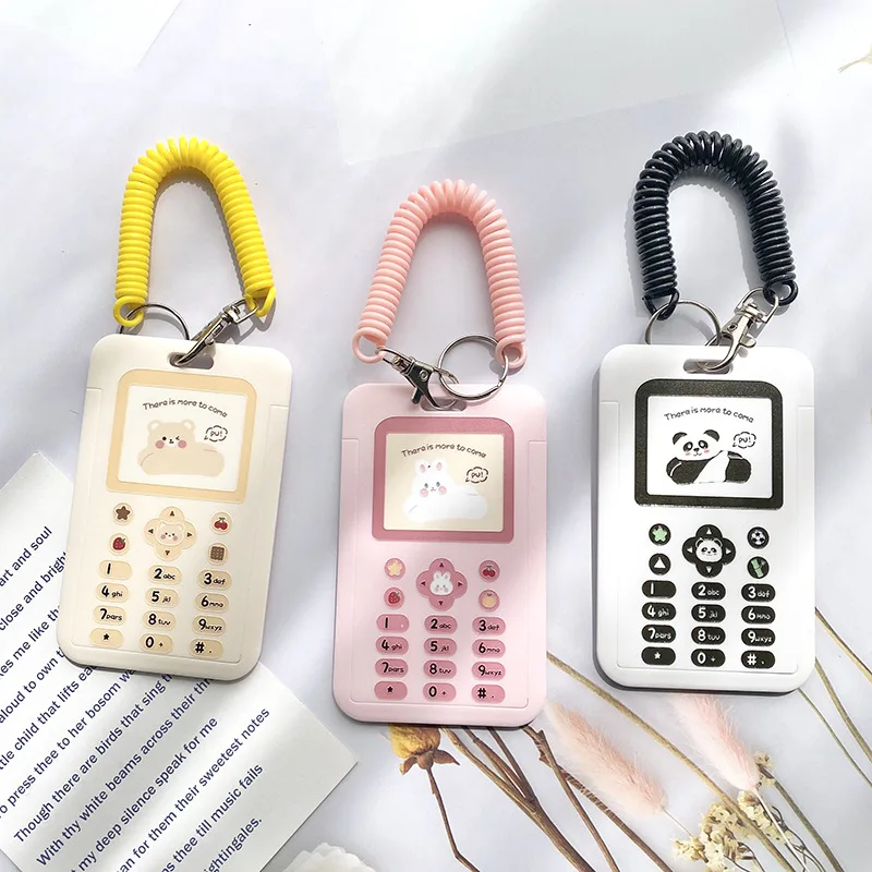Cute Cartoon Imitation Mobile Phone Card Holder Campus Student Card Work Permit Bus Card ABS Plastic Key Rope Card Cover
Cute Cartoon Imitation Mobile Phone Card Holder Campus Student Card Work Permit Bus Card ABS Plastic Key Rope Card Cover