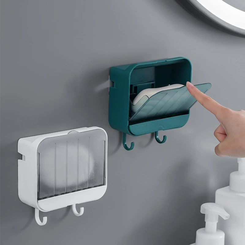 New Wall-mounted Dustproof Soap Dish Box With Lid Drain Soap Dish Box Bracket Bathroom Household Shower Bathroom Sealed Soap Box
New Wall-mounted Dustproof Soap Dish Box With Lid Drain Soap Dish Box Bracket Bathroom Household Shower Bathroom Sealed Soap Box