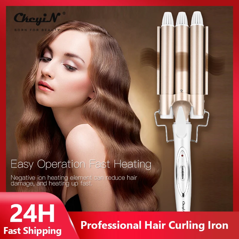CkeyiN Hair Curler 3/5 Barrels Curling Iron Wand 19mm/22mm Hair Waver Crimper Perm Splint Styling Tools Temperature Adjustable50
CkeyiN Hair Curler 3/5 Barrels Curling Iron Wand 19mm/22mm Hair Waver Crimper Perm Splint Styling Tools Temperature Adjustable50