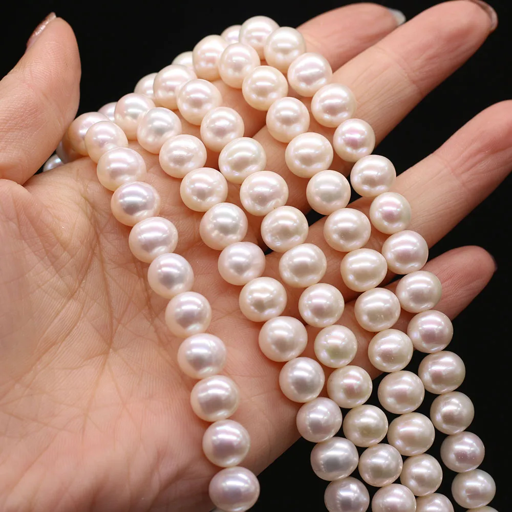 9-10mm Natural Freshwater Pearl Beads Round Loose Spacer Beads For DIY Elegant Necklace Bracelet Jewelry Making Accessories
9-10mm Natural Freshwater Pearl Beads Round Loose Spacer Beads For DIY Elegant Necklace Bracelet Jewelry Making Accessories