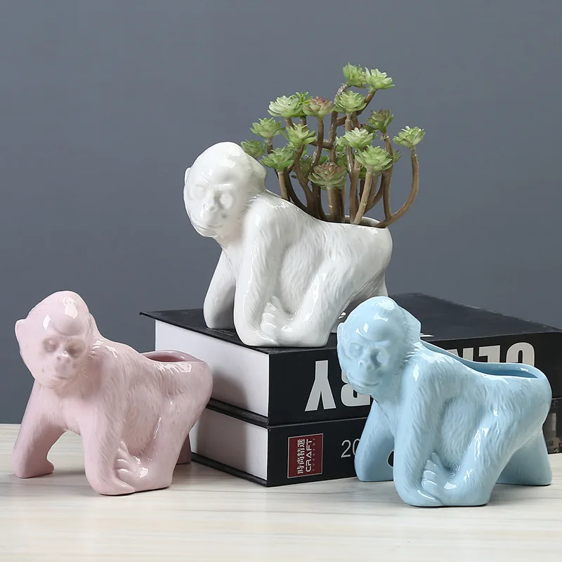 Vase Flowerpot Wholesale Home Gardening Cartoon Animal Flowerpot Creative Personality Orangutan Ceramic Flowerpot
Vase Flowerpot Wholesale Home Gardening Cartoon Animal Flowerpot Creative Personality Orangutan Ceramic Flowerpot