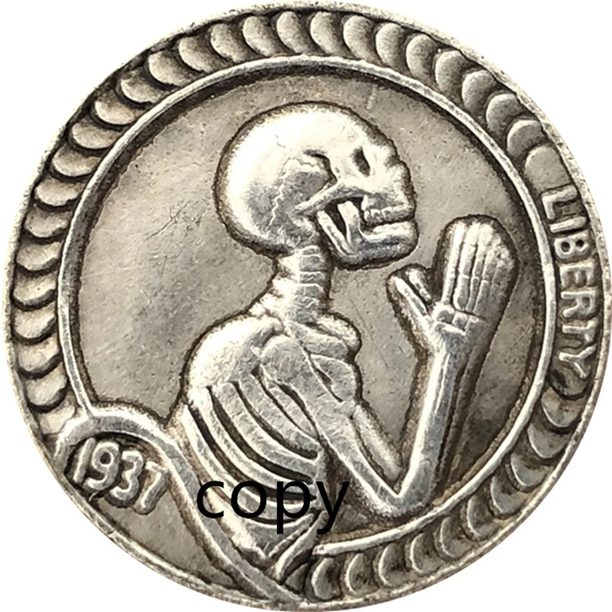 Skeleton COIN HOBO COIN Rangers US Coin Gift Challenge REPLICA Commemorative Coin - REPLICA Coin Medal Coins Collection
Skeleton COIN HOBO COIN Rangers US Coin Gift Challenge REPLICA Commemorative Coin - REPLICA Coin Medal Coins Collection