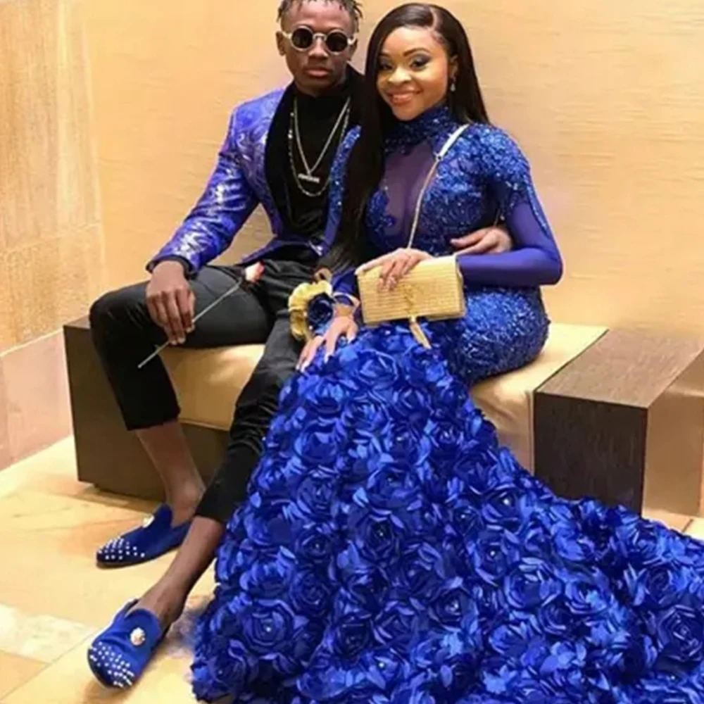 African Mermaid Flower Blue Evening Dresses Sheath Beaded Women Prom Dress for Party Luxury Royal Dress 2022 Summer New Spring
African Mermaid Flower Blue Evening Dresses Sheath Beaded Women Prom Dress for Party Luxury Royal Dress 2022 Summer New Spring