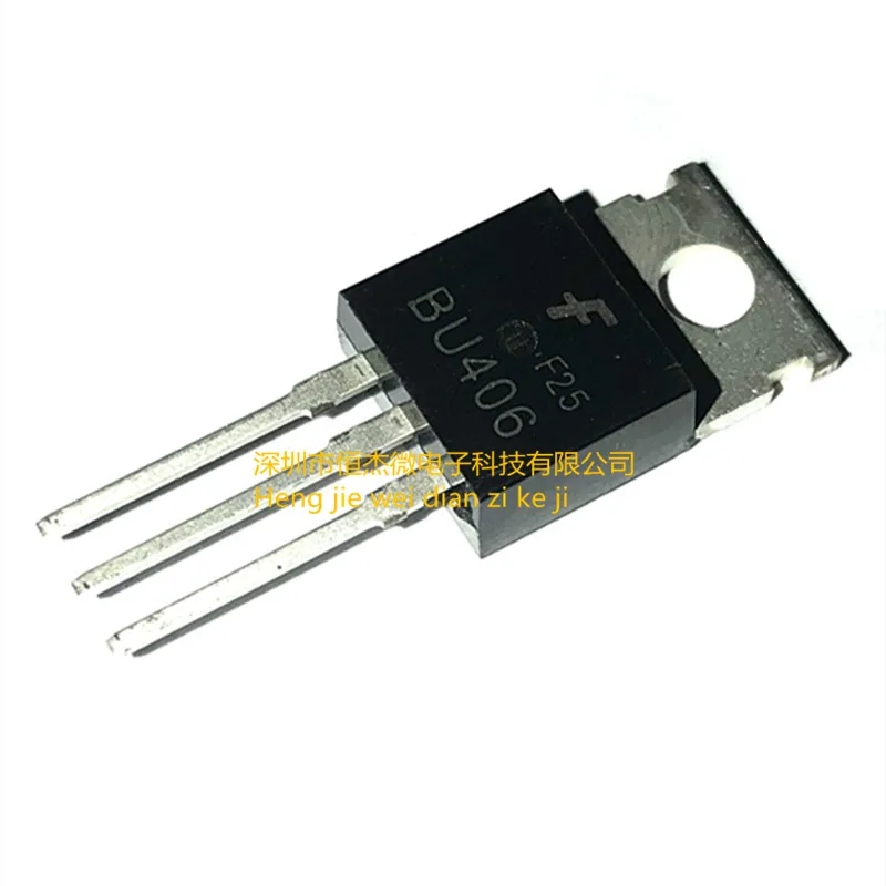 10 шт./новый оригинальный импортный силовой транзистор BU406 BU406TU TO-220 NPN 
10 шт./новый оригинальный импортный силовой транзистор BU406 BU406TU TO-220 NPN