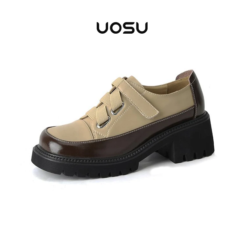 Retro Platform Flats Shoes Women Eco-friendly Leather Mixed Color Oxfords Square Toe Hook Loop Comfortable Work Ladies Shoes
Retro Platform Flats Shoes Women Eco-friendly Leather Mixed Color Oxfords Square Toe Hook Loop Comfortable Work Ladies Shoes