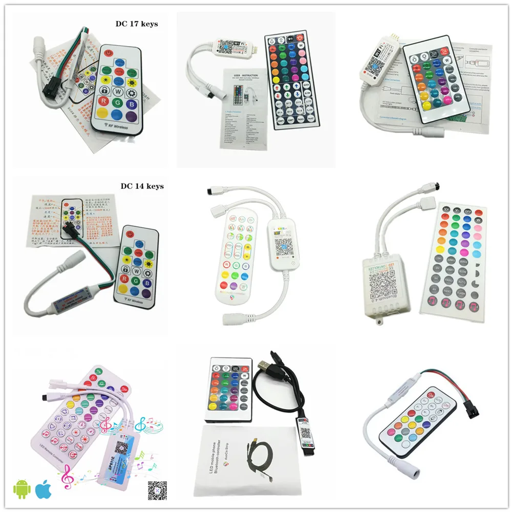 24 Keys LED IR 44 Keys Controler Bluetooth Music Led Controller Dimmer LED Lights IR Remote DC12V For RGB Christmas LED Strip
24 Keys LED IR 44 Keys Controler Bluetooth Music Led Controller Dimmer LED Lights IR Remote DC12V For RGB Christmas LED Strip