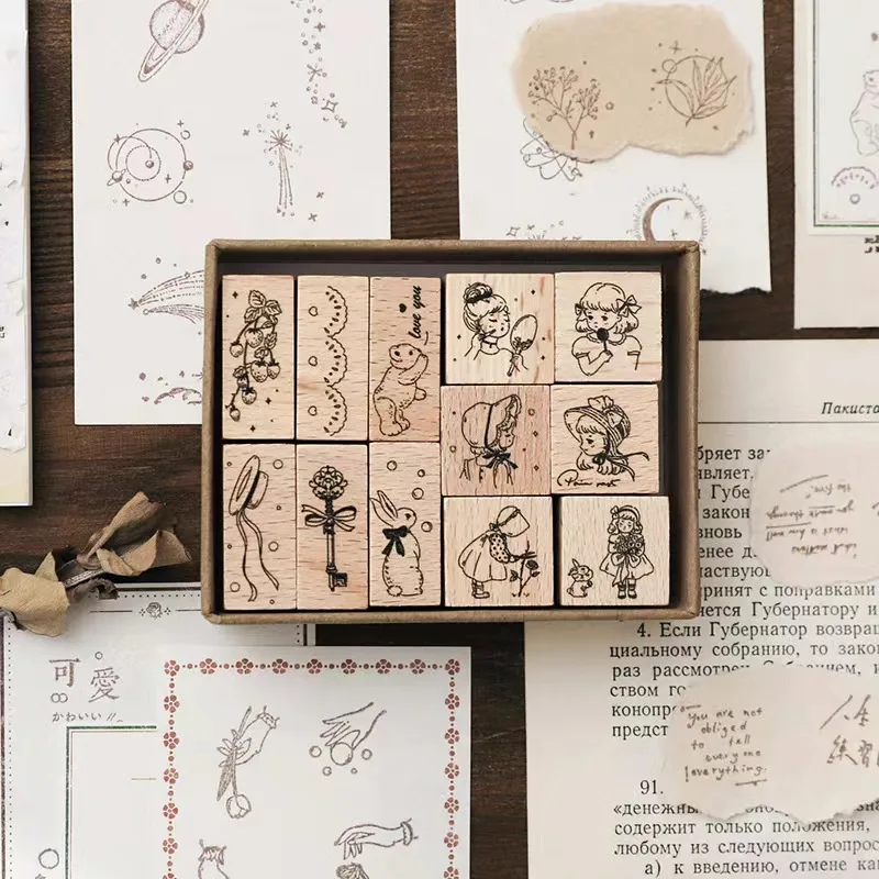 12 Pcs/Pack Vintage Wooden Rubber Cute Animal Stamps,DIY Craft Scrapbooking Stamps for Journals Diary Planner Letter Album
12 Pcs/Pack Vintage Wooden Rubber Cute Animal Stamps,DIY Craft Scrapbooking Stamps for Journals Diary Planner Letter Album