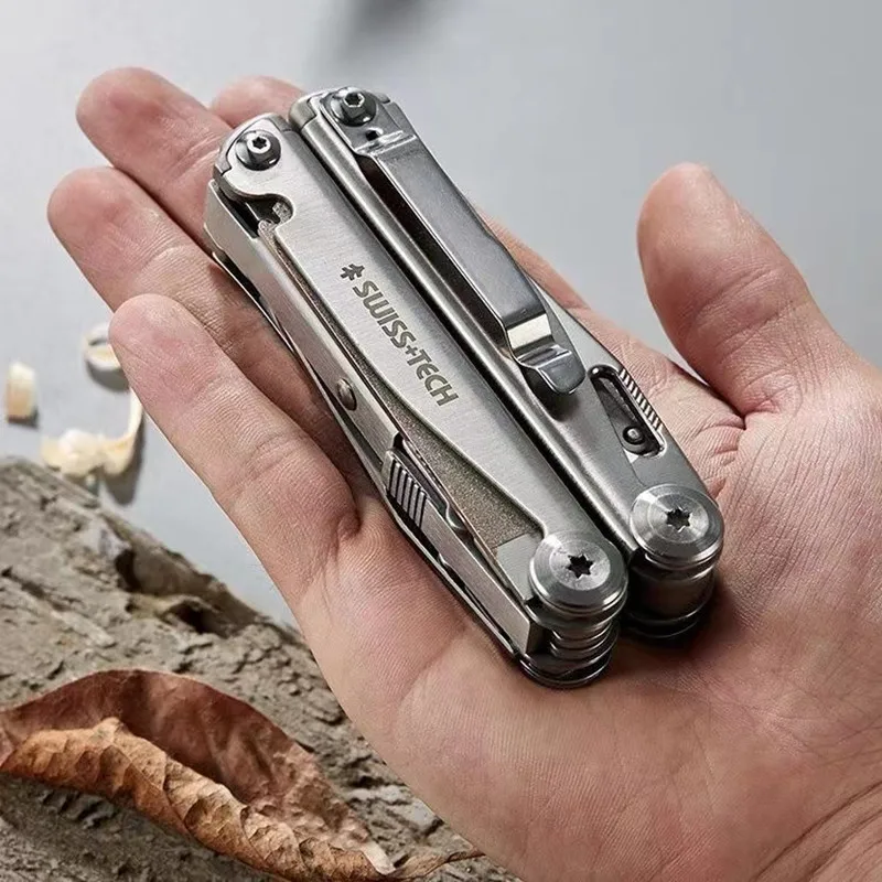 SwissTech folding multi-functional tool pliers 18 in 1 multi-functional combination tool pliers folding scissors EDC outdoor equ
SwissTech folding multi-functional tool pliers 18 in 1 multi-functional combination tool pliers folding scissors EDC outdoor equ