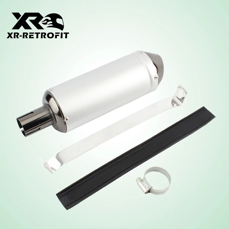 Motorcycle 125cc Exhaust Muffler Pipe Silencer Universal 150cc 28mm ATV Scooter Moped Motorbike Motocross Modified Parts Pitbike 
Motorcycle 125cc Exhaust Muffler Pipe Silencer Universal 150cc 28mm ATV Scooter Moped Motorbike Motocross Modified Parts Pitbike