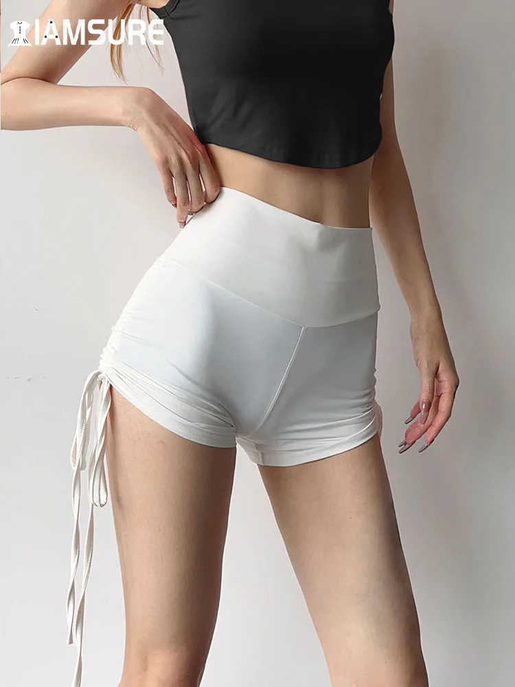 IAMSURE Sporty Activewear Solid Drawstring Shorts Sexy Slim Skinny High Waisted Shorts Women 2023 Summer Fashion Streetwear
IAMSURE Sporty Activewear Solid Drawstring Shorts Sexy Slim Skinny High Waisted Shorts Women 2023 Summer Fashion Streetwear