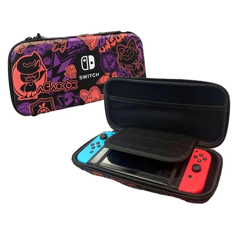 

For Nintendo Switch/Lite Scarlet and Violet Them Storage Bag Protective Hard Cover Pouch Case for Nintendo Switch Oled Accessory