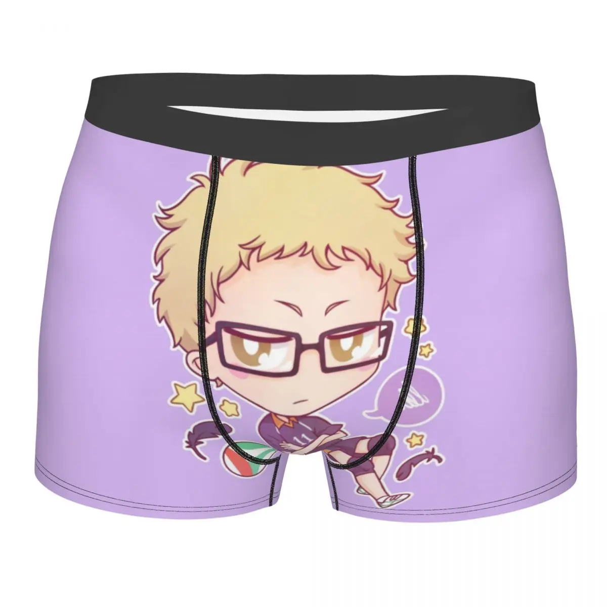 Индивидуальное нижнее белье Haikyuu Tsukishima Kei, мужские эластичные трусы-боксеры для волейбола, Аниме Манга
Индивидуальное нижнее белье Haikyuu Tsukishima Kei, мужские эластичные трусы-боксеры для волейбола, Аниме Манга