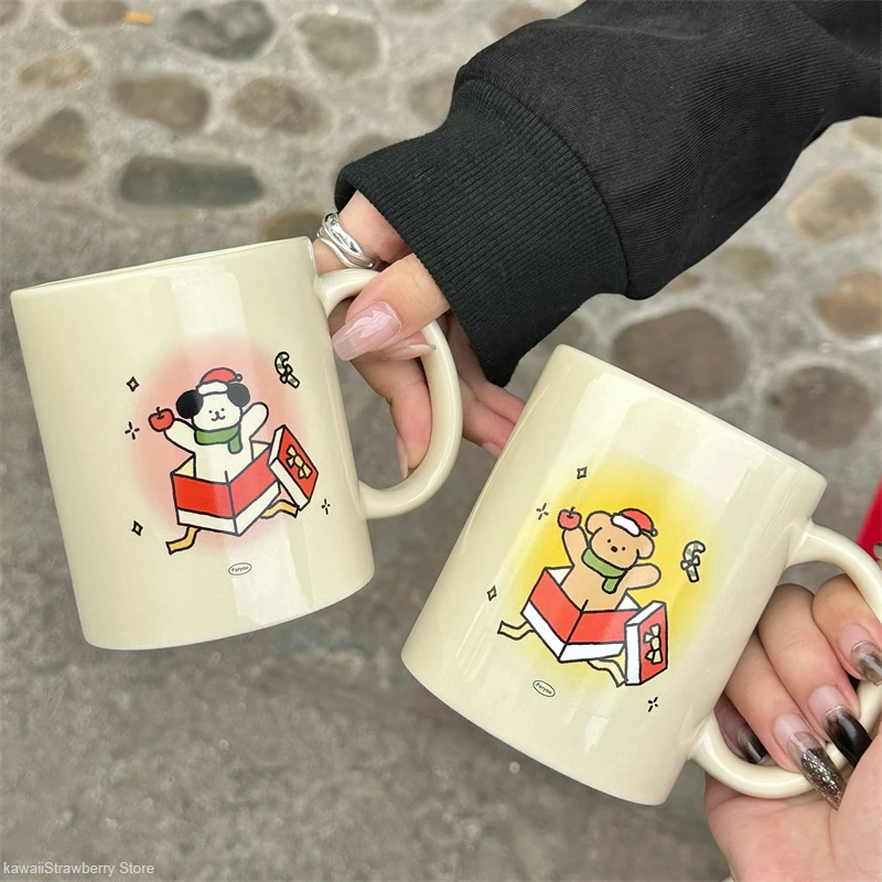 300ml Cute Christmas Mugs Coffee Cups Kawaii Ceramic Creative Reusable Cups Tea Beer Water Milk Breakfast Mugs Drinkware Gift
300ml Cute Christmas Mugs Coffee Cups Kawaii Ceramic Creative Reusable Cups Tea Beer Water Milk Breakfast Mugs Drinkware Gift