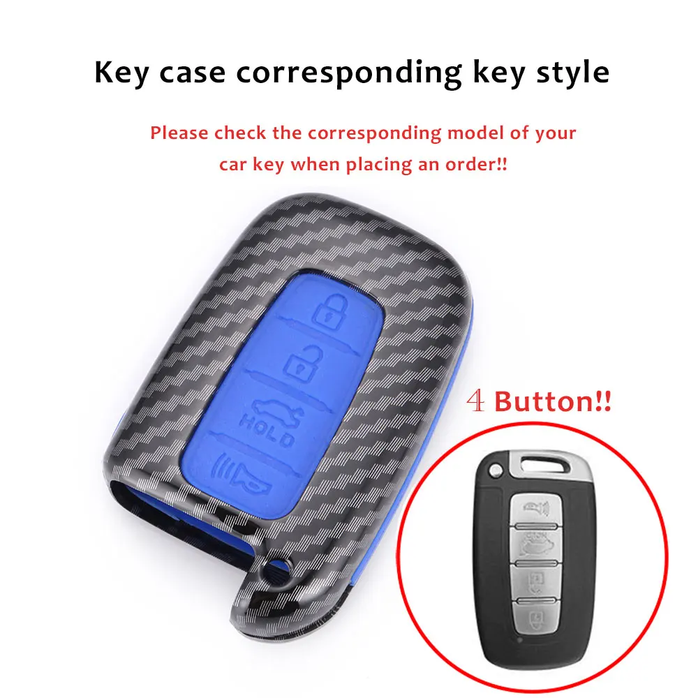 1PC ABS Carbon 4 Buttons Remote Car Key Cover Shell With Keyring Accessories Case For Hyundai Solaris For Kia RIO K2 Car Styling
1PC ABS Carbon 4 Buttons Remote Car Key Cover Shell With Keyring Accessories Case For Hyundai Solaris For Kia RIO K2 Car Styling