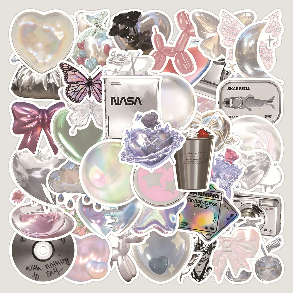 63Pcs/Set Punk Silver Graffiti Stickers DIY Laptop Case Guitar Car Skateboard Computer Waterproof Esthetics Sticker Kid Gifts
63Pcs/Set Punk Silver Graffiti Stickers DIY Laptop Case Guitar Car Skateboard Computer Waterproof Esthetics Sticker Kid Gifts