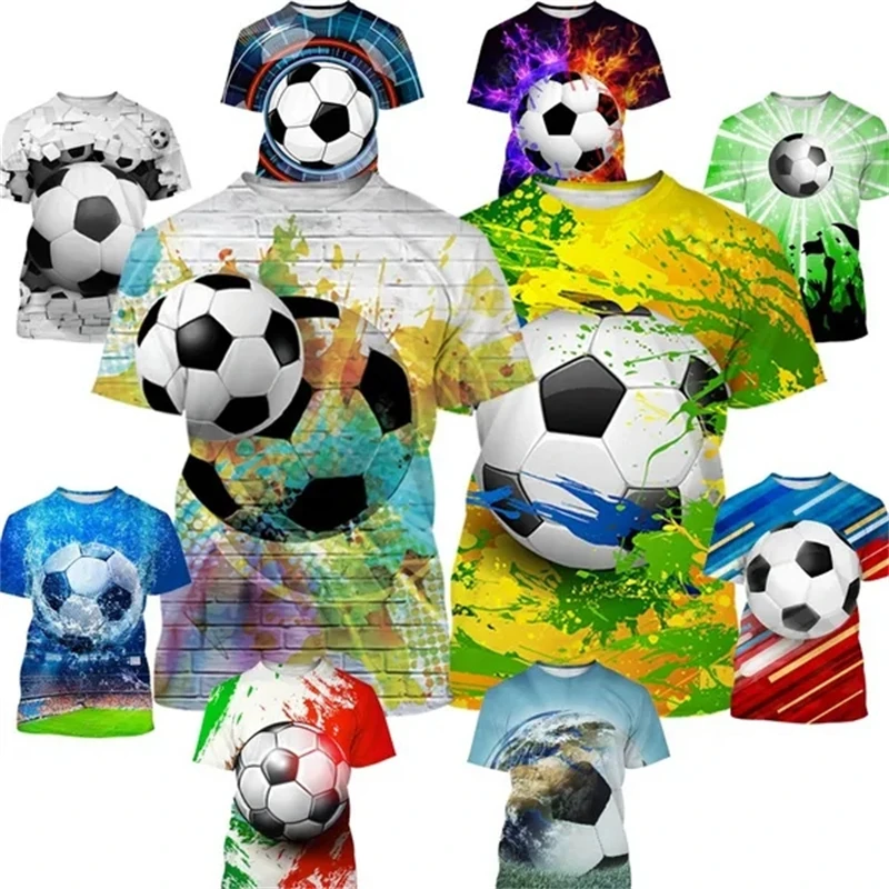 Casual Sports Fashion Loose And Comfortable Football 3D Printing T Shirt Summer Round Neck Men's T-Shirt Outdoor Sportwear Tees
Casual Sports Fashion Loose And Comfortable Football 3D Printing T Shirt Summer Round Neck Men's T-Shirt Outdoor Sportwear Tees
