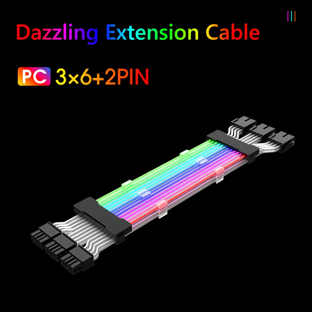 5 в 3Pin Удлинительный кабель ATX 24pin 24 см RGB PSU Удлинительный кабель GPU 8pin 6 + 2Pin Удлинительный кабель материнской платы для блока питания
5 в 3Pin Удлинительный кабель ATX 24pin 24 см RGB PSU Удлинительный кабель GPU 8pin 6 + 2Pin Удлинительный кабель материнской платы для блока питания