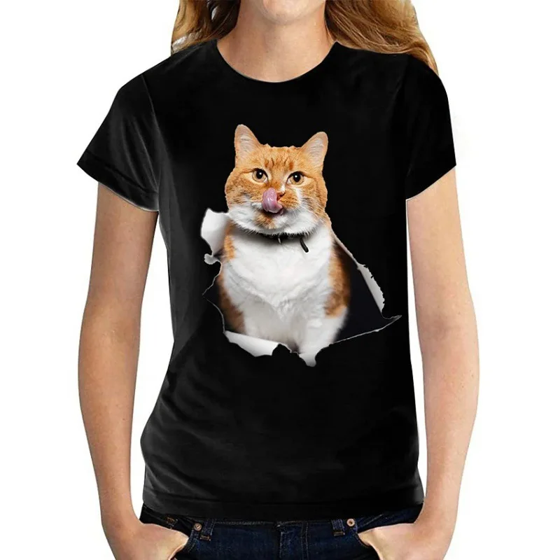 Women Black Cats T Shirt Summer 2022 Fashion Cute Animal Print Short Sleeve Ladies Graphic Tee Tops Casual O-Neck Female T Shirt
Women Black Cats T Shirt Summer 2022 Fashion Cute Animal Print Short Sleeve Ladies Graphic Tee Tops Casual O-Neck Female T Shirt