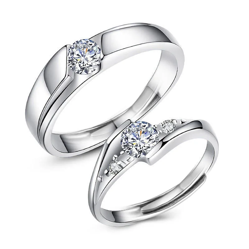 Moissanite 925 Sterling Silver Couple Rings Couple Men and Women Diamond Rings Wedding Opening Ring Gifts
Moissanite 925 Sterling Silver Couple Rings Couple Men and Women Diamond Rings Wedding Opening Ring Gifts