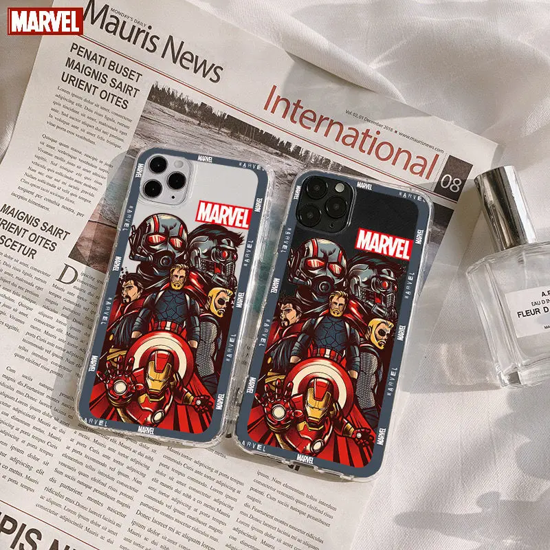 Marvel Iron Man Spiderman Matte TPU Case for iPhone 11 Pro Max XR XS Max 7 8 Plus X Full Body Soft Fashion Cute Phone Back Cover
Marvel Iron Man Spiderman Matte TPU Case for iPhone 11 Pro Max XR XS Max 7 8 Plus X Full Body Soft Fashion Cute Phone Back Cover