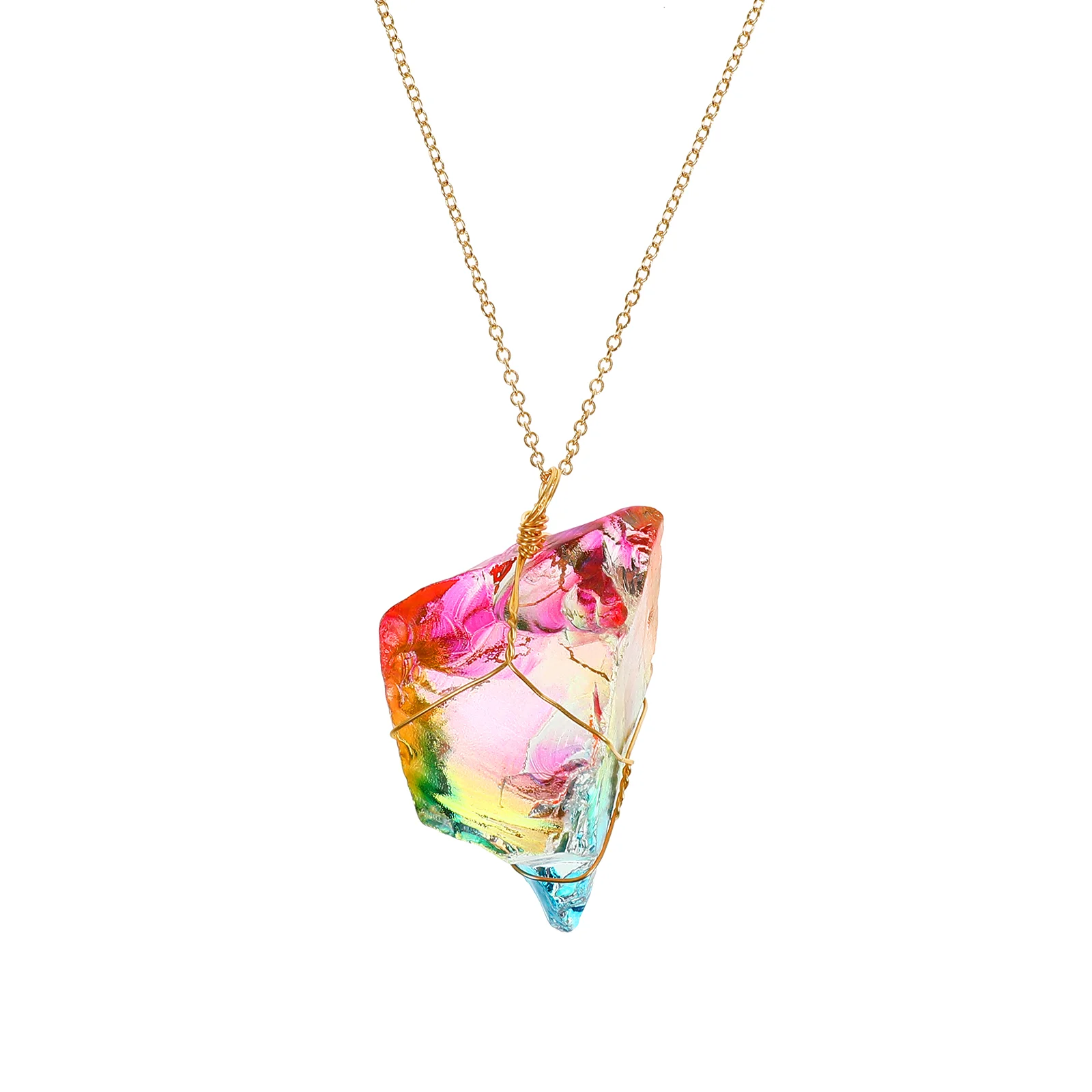 Natural Crystal Necklace Girls Necklace Gemstone Pendant Necklace Decoration (Random Style)
Natural Crystal Necklace Girls Necklace Gemstone Pendant Necklace Decoration (Random Style)