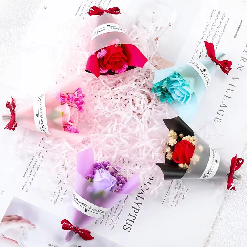 Mini Valentine's Day Bouquet Artificial Flower Foam Soap Flower Gift For Girlfriend Home Wedding Decoration Handicraft
Mini Valentine's Day Bouquet Artificial Flower Foam Soap Flower Gift For Girlfriend Home Wedding Decoration Handicraft