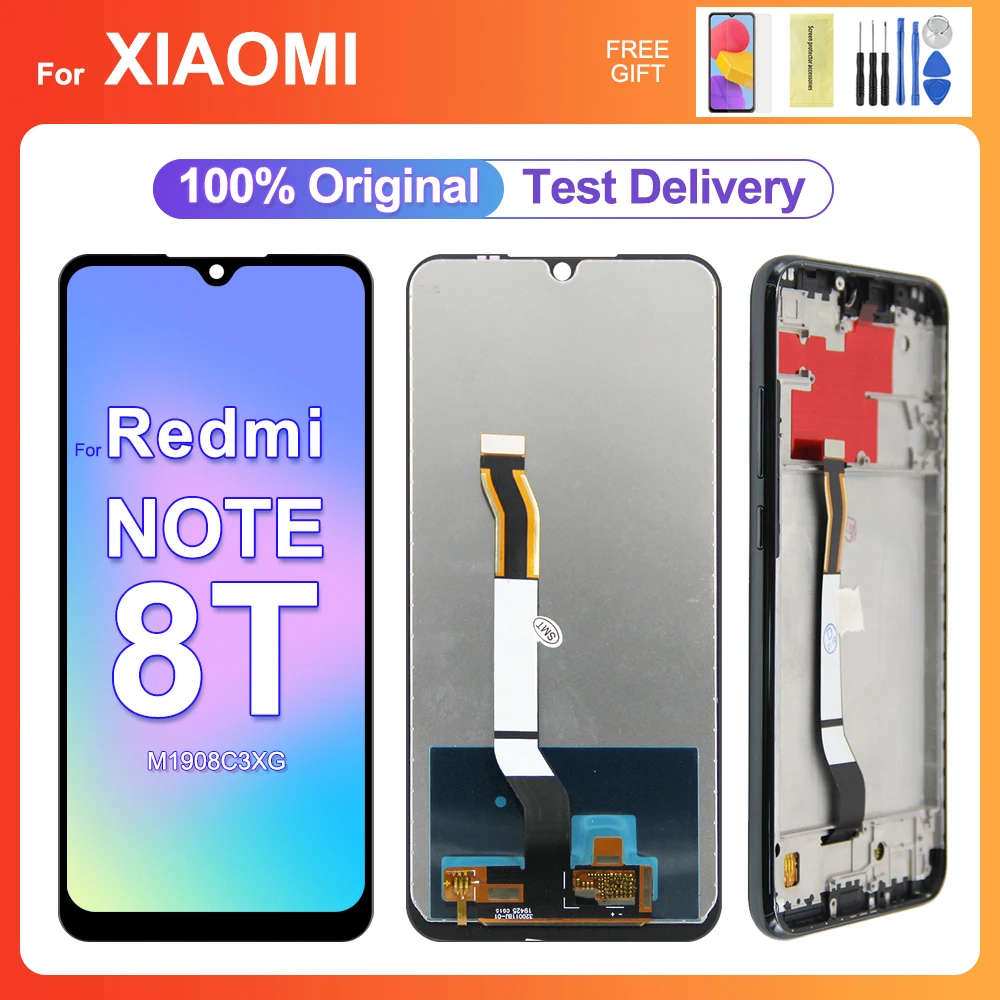 6.3" Original Screen For Xiaomi Redmi Note 8T 2201117TG LCD Display Touch Screen Digitizer Assembly Replacement Parts With Frame 
6.3" Original Screen For Xiaomi Redmi Note 8T 2201117TG LCD Display Touch Screen Digitizer Assembly Replacement Parts With Frame