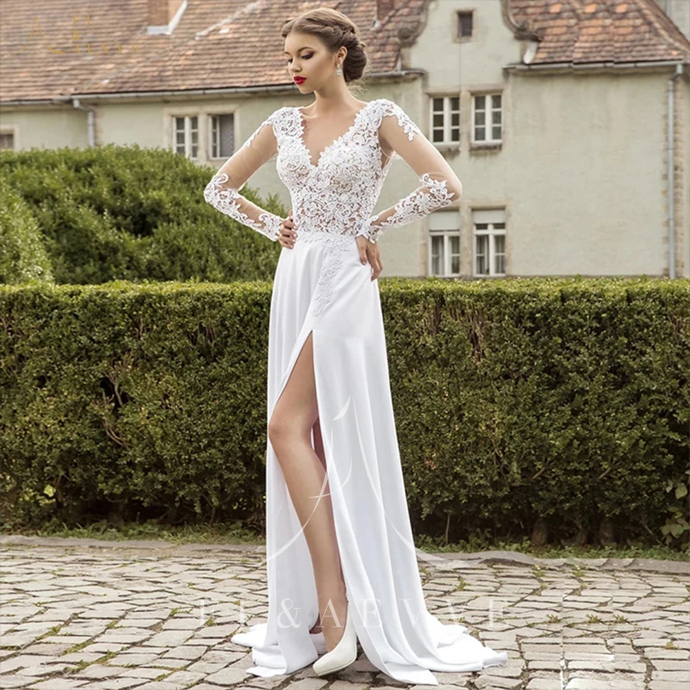 Женское атласное свадебное платье, элегантное белое платье с V-образным вырезом и длинным рукавом, элегантное и красивое платье для невесты, 2024
Женское атласное свадебное платье, элегантное белое платье с V-образным вырезом и длинным рукавом, элегантное и красивое платье для невесты, 2024