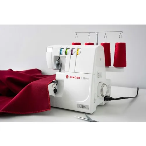 SINGER Elite (SE017) professional Overlock Machine 3 and 4 Thread - Engine Speed to Adjustment - Free Arm Sewing Simple Use
SINGER Elite (SE017) professional Overlock Machine 3 and 4 Thread - Engine Speed to Adjustment - Free Arm Sewing Simple Use